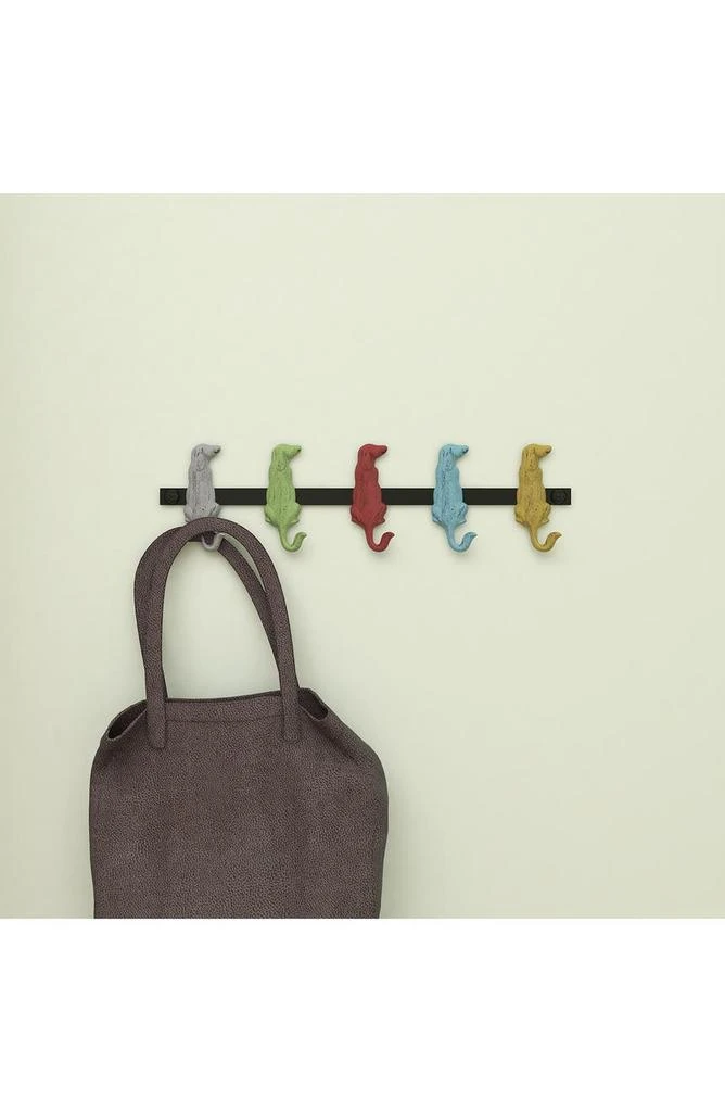 UMA Multicolored Metal 5-Hanger Wall Hook 6