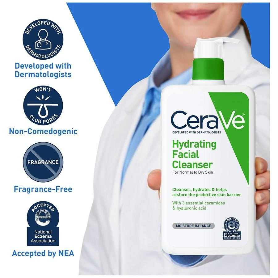 CeraVe Hydrating Face Cleanser for Sensitive and Dry Skin 3