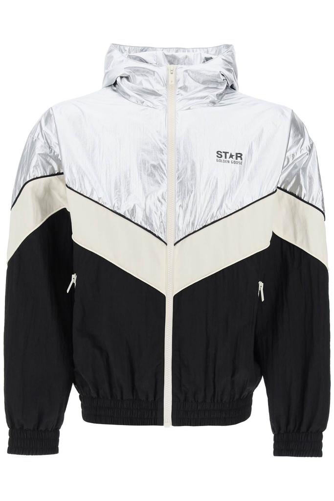 Star Metallic Patchwork Windbreaker
