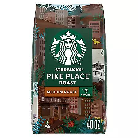 Starbucks Starbucks Pike Place Medium Roast Ground Coffee, 40 oz.