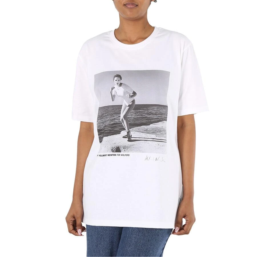 Wolford Ladies Short-sleeve Newton Cotton T-Shirt 1