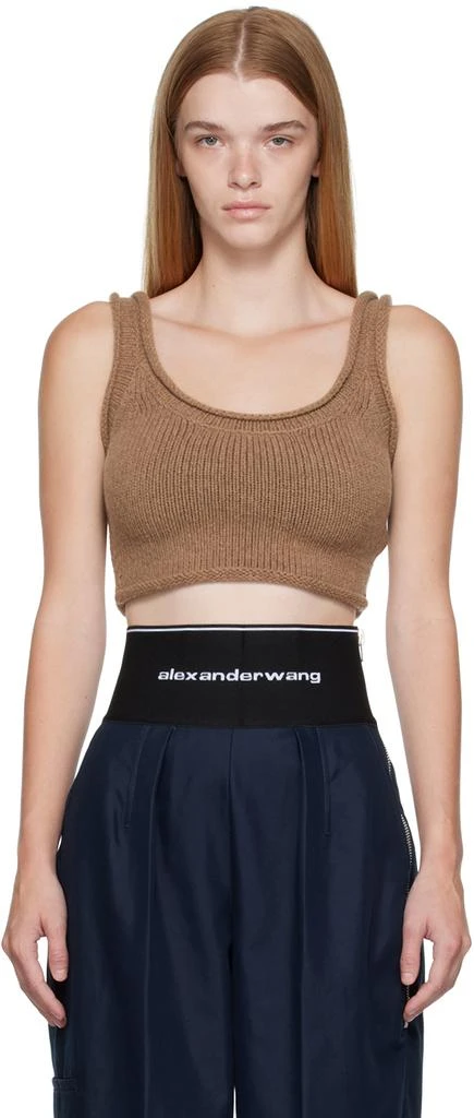 Alexander Wang Brown Cropped Camisole 1