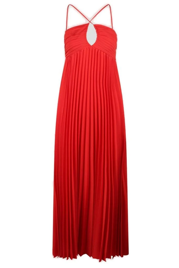 P.A.R.O.S.H. P.A.R.O.S.H. Palmer Pleated Maxi Dress 1