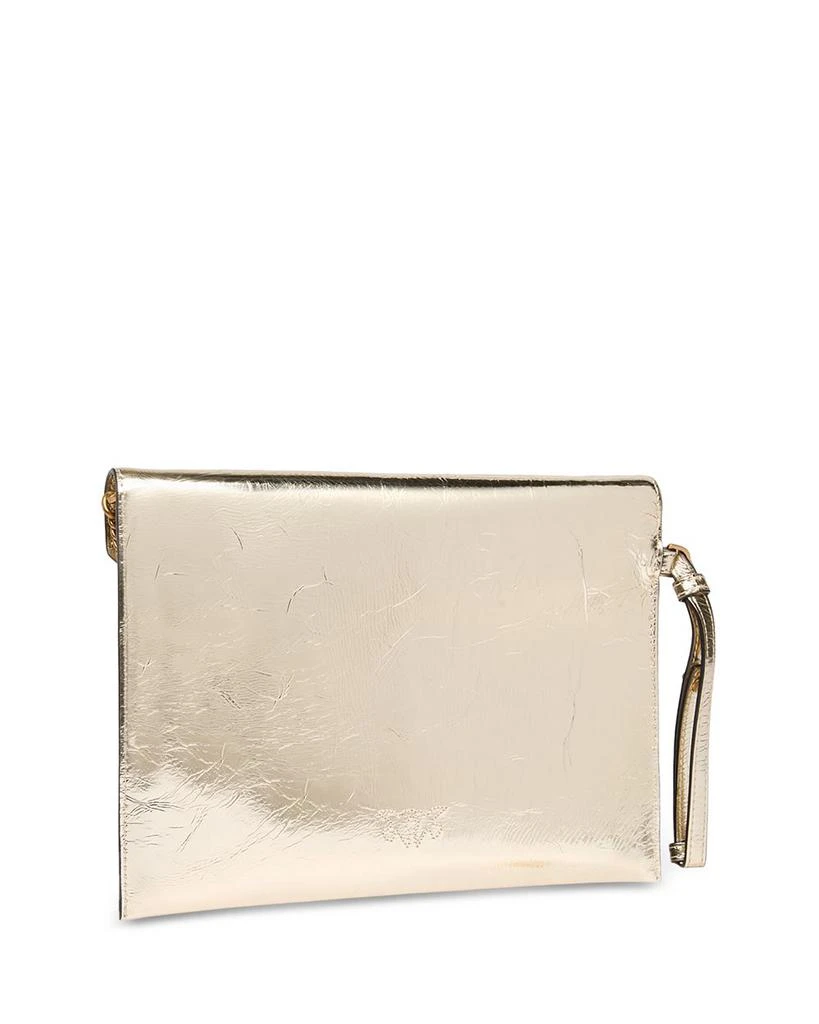 PINKO Metallic Leather Envelope Purse 3