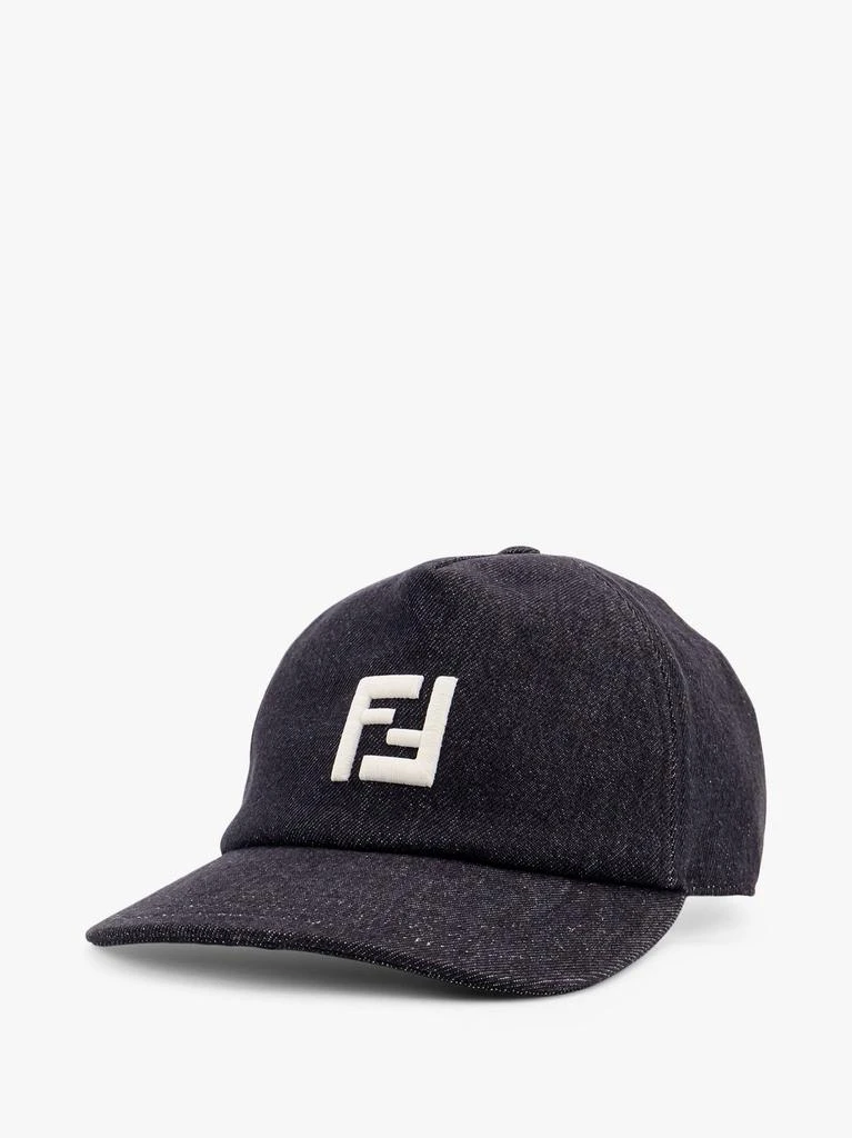 Fendi Denim baseball hat with logo embroidery 2
