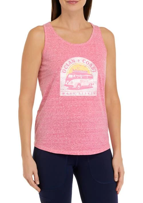 Ocean + Coast® Coast Womens Racerback Graphic Tank Top 1