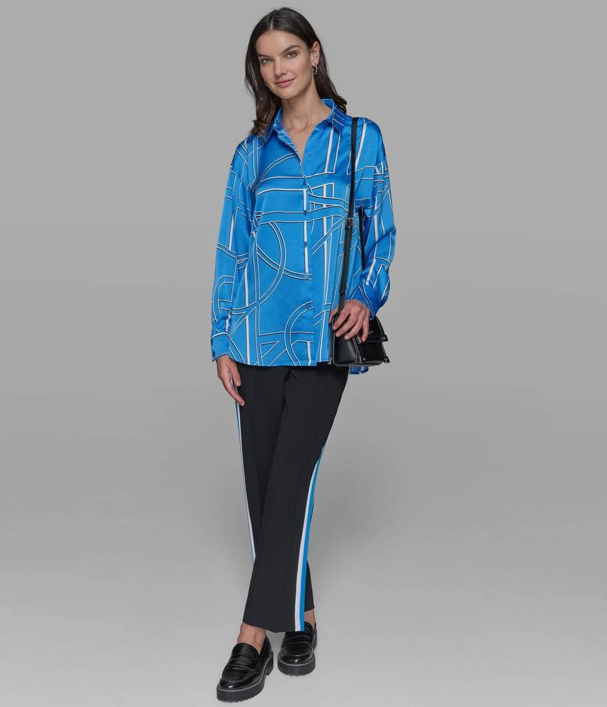 Karl Lagerfeld Paris SILKY BUTTON DOWN BLOUSE 5