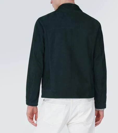 Brioni Suede blouson jacket 4