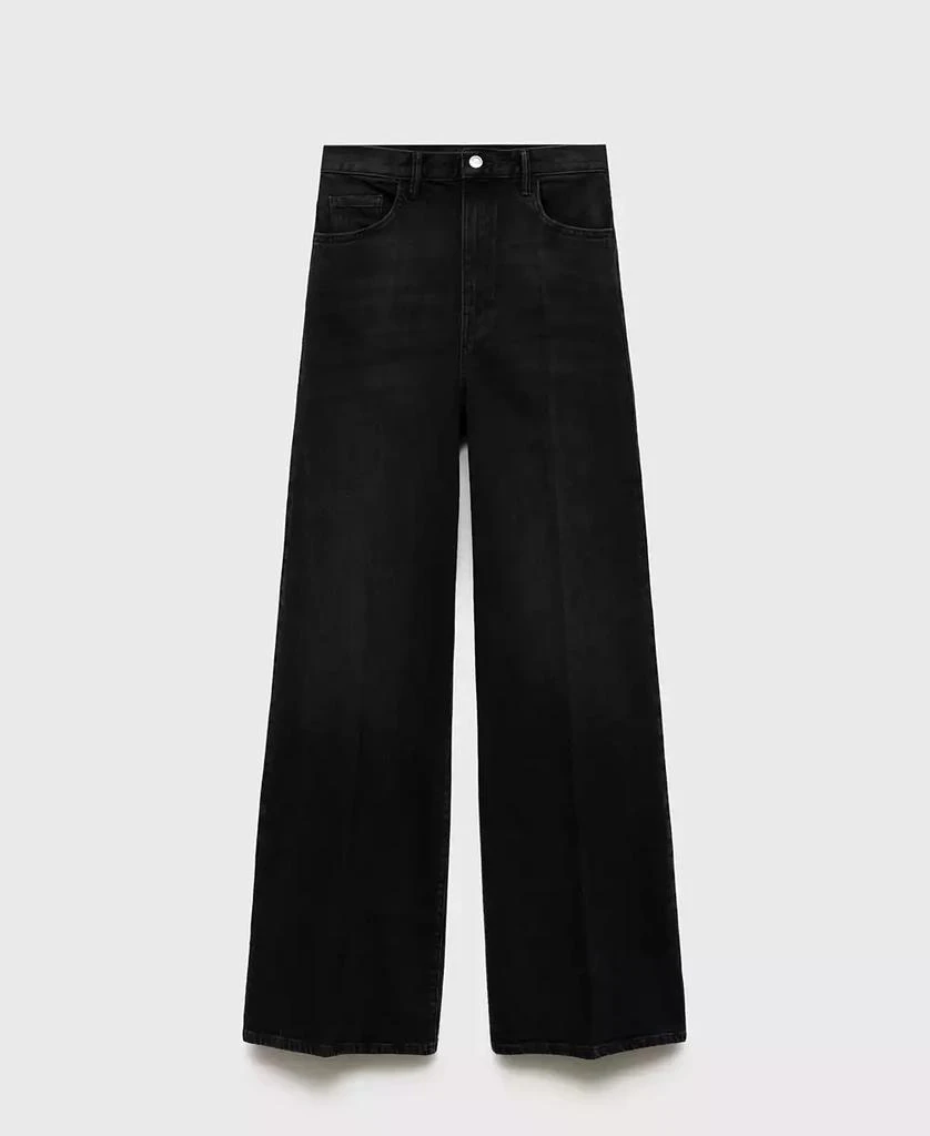 Mango Women's High-Waist Wide Leg Jeans 6