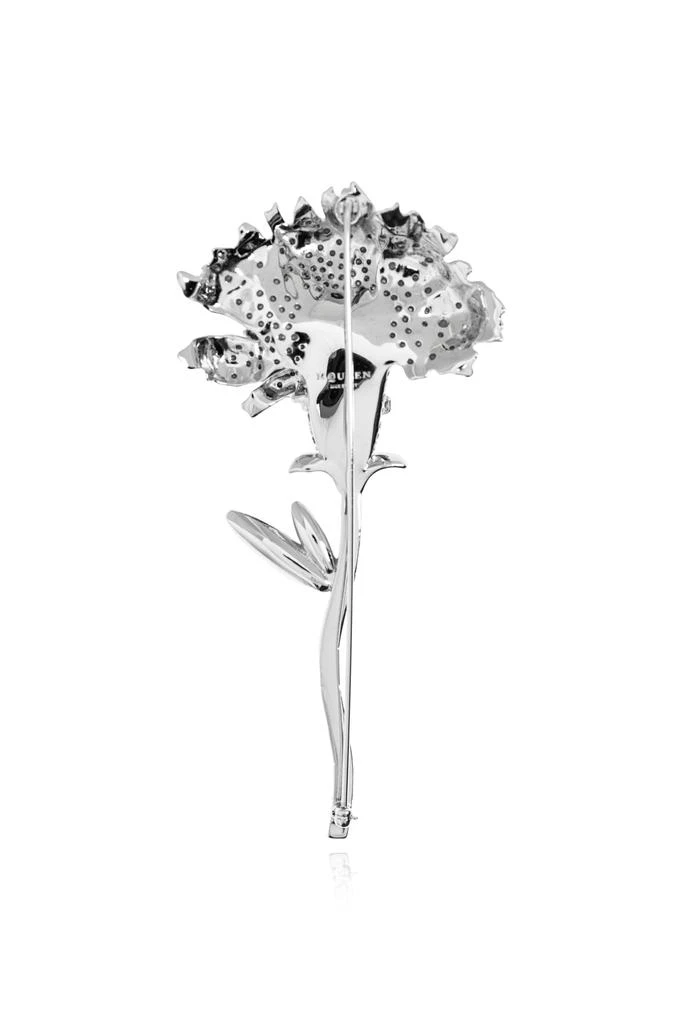 Alexander McQueen Pin with shimmering appliqués 3