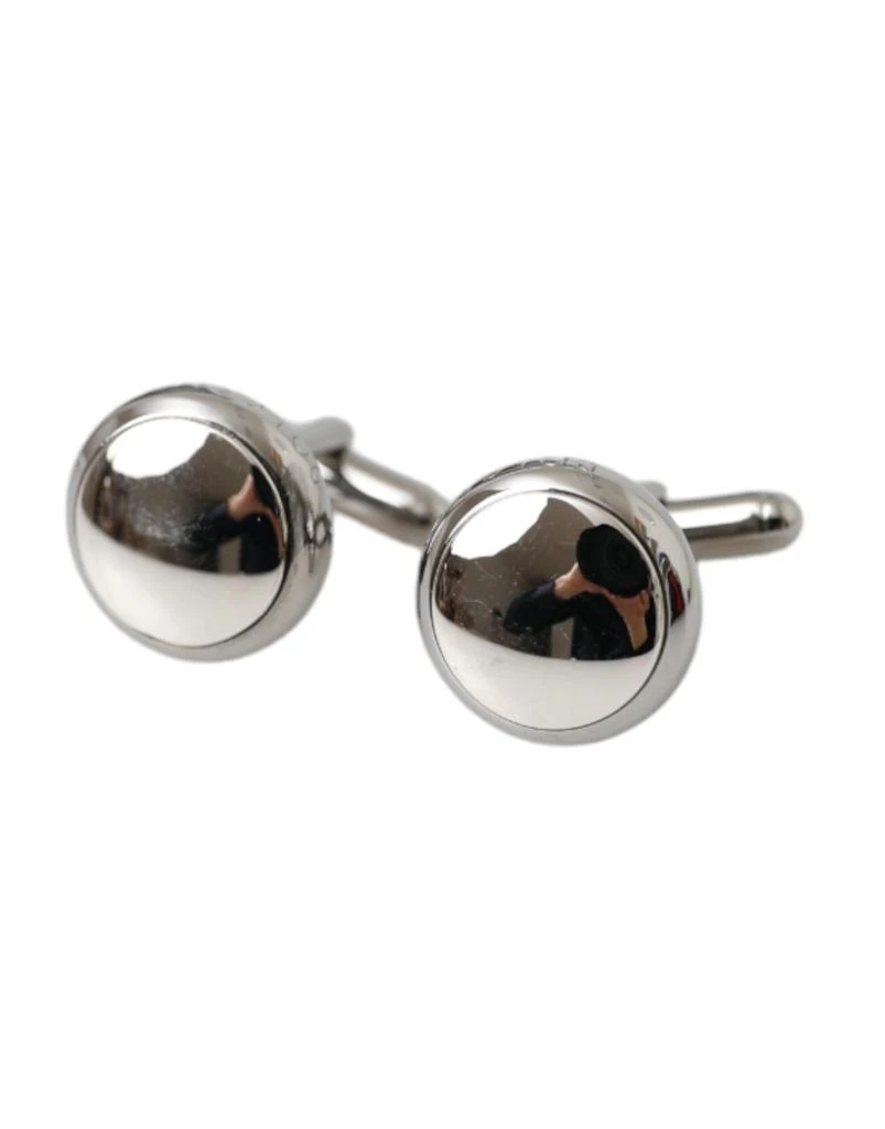 Dolce & Gabbana Plated Brass Round Pin Men Men's Cufflinks 2