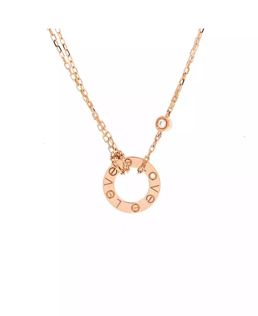Cartier 2 Diamonds Love Pendant Necklace