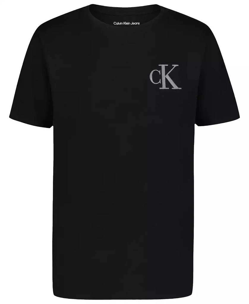Calvin Klein Big Boys Stacked Logos Short Sleeve T-Shirt 1