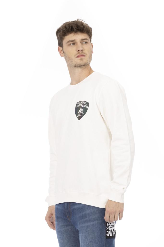 Automobili Lamborghini Automobili Lamborghini White Cotton Sweater