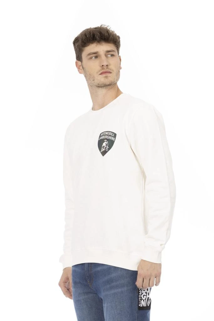 AUTOMOBILI LAMBORGHINI Automobili Lamborghini White Cotton Sweater 2