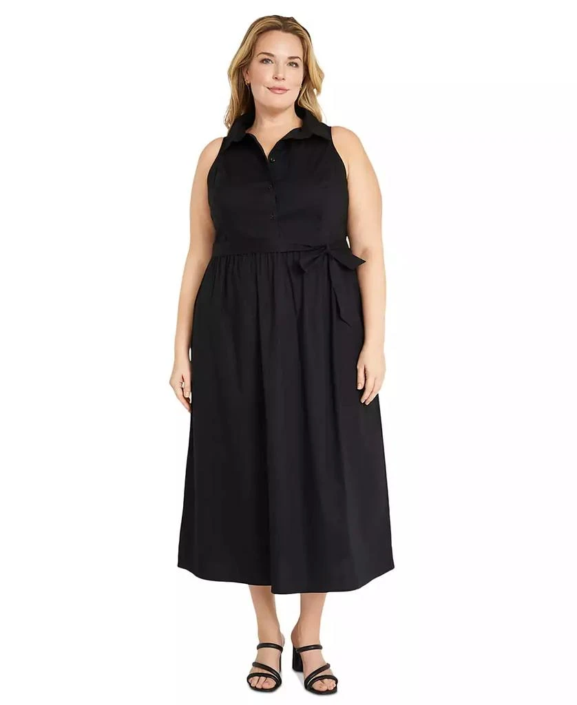 Maggy London Plus Size Belted Shirtdress 3
