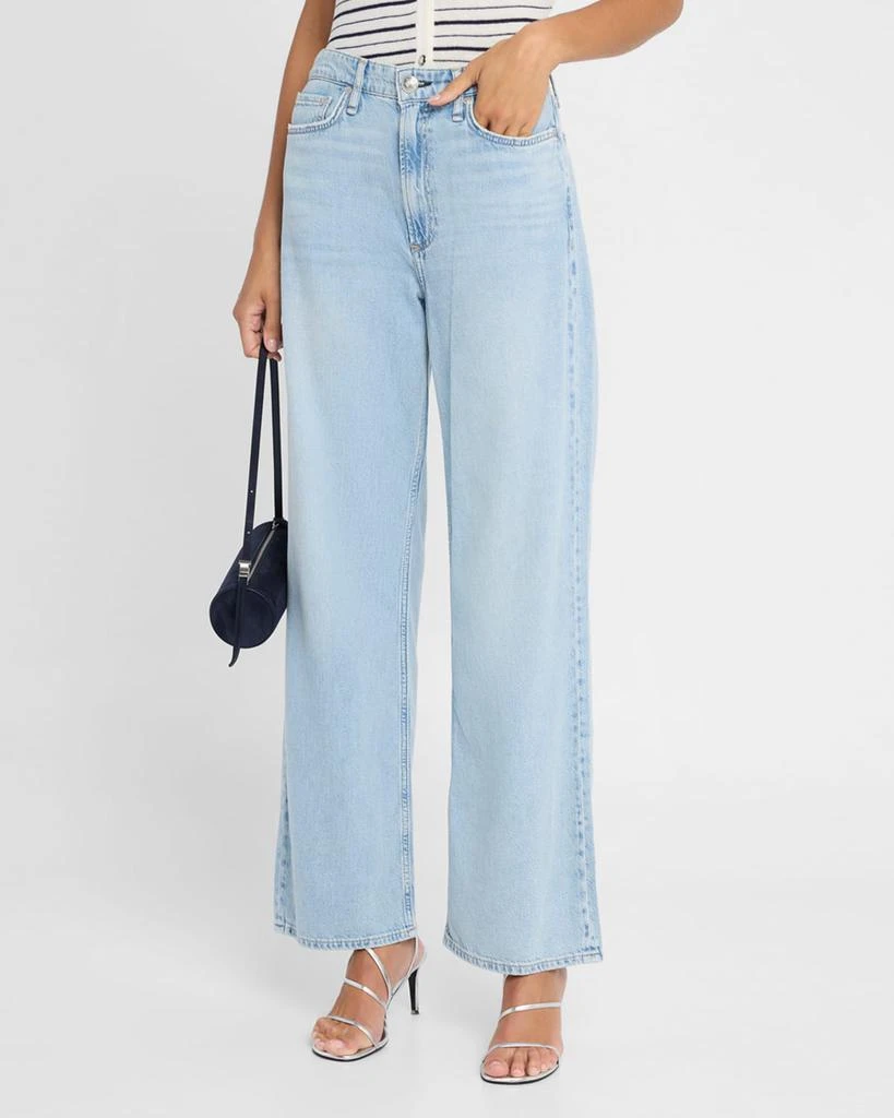 Rag & Bone Featherweight Logan Mid-Rise Wide Relaxed Jeans 4
