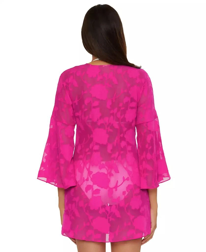 Becca Women
s Victoria Garden Burnout Tunic Cover-Up 5