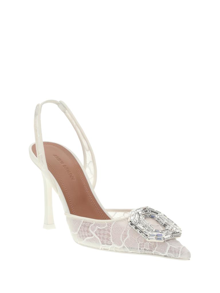 Amina Muaddi Camelia slingback lace Pumps
