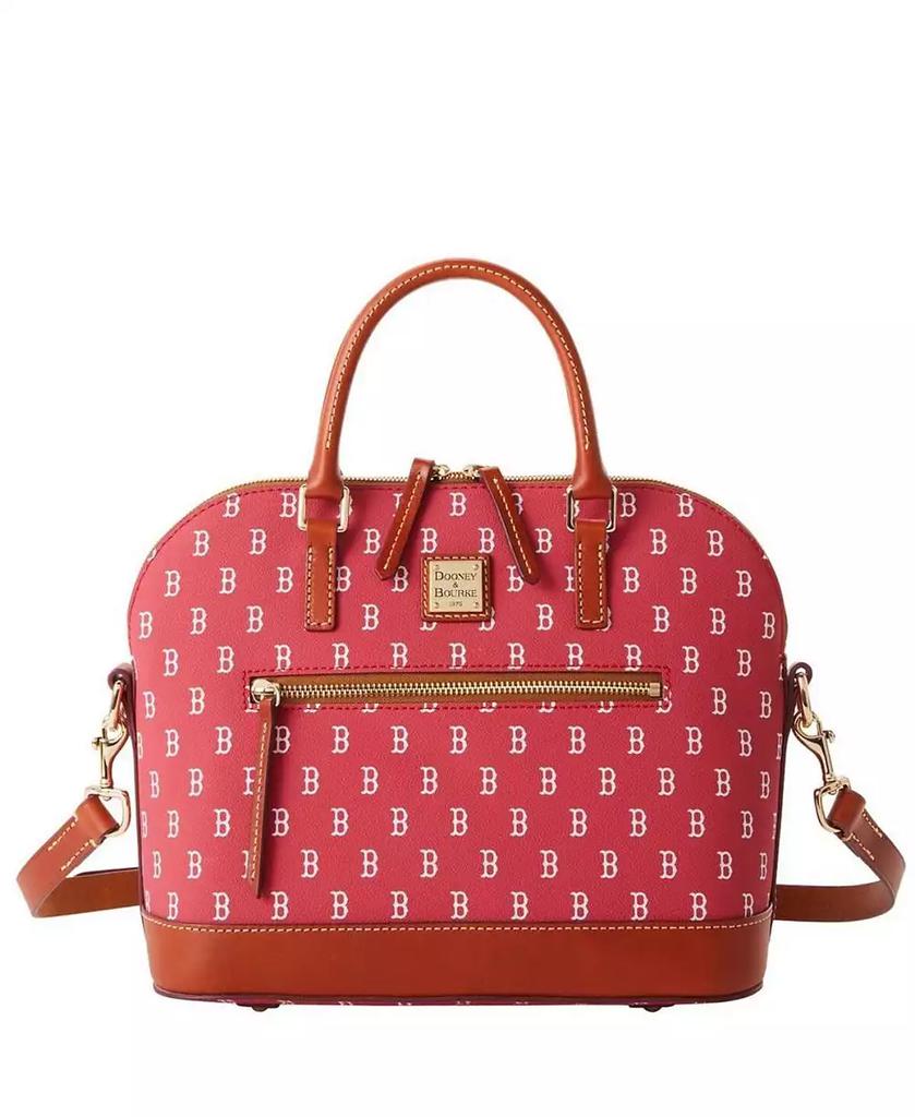 Dooney & Bourke Women's Boston Red Sox Signature Domed Zip Satchel Purse