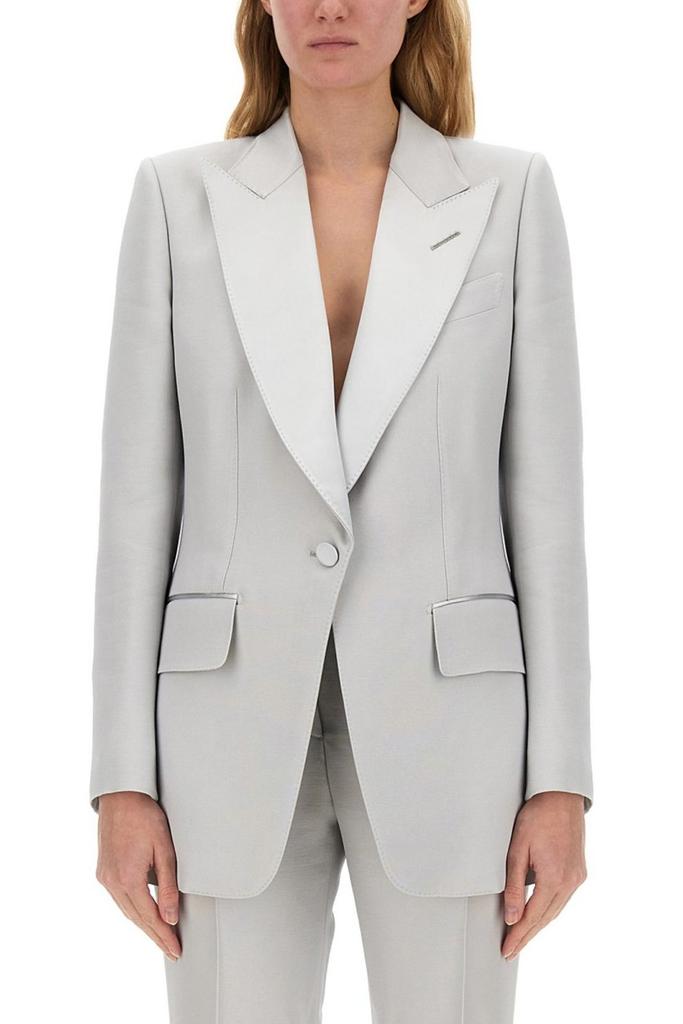 Tom Ford Silk-Wool Twill Double-Breasted Jacket - Suits