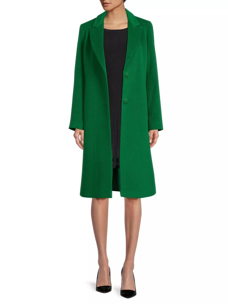 Milly Wool-Blend Single-Breasted Coat 2