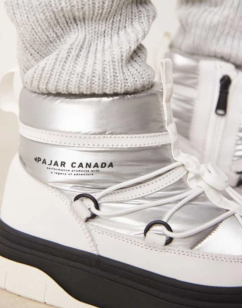 Pajar Pajar Jamie Nylon snow boots in silver 3