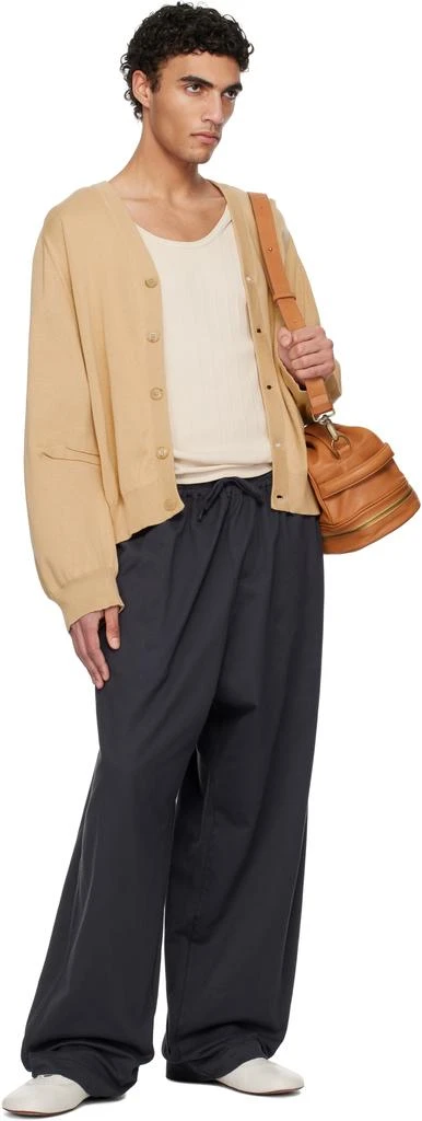 Hed Mayner Beige V Neck Cardigan 4