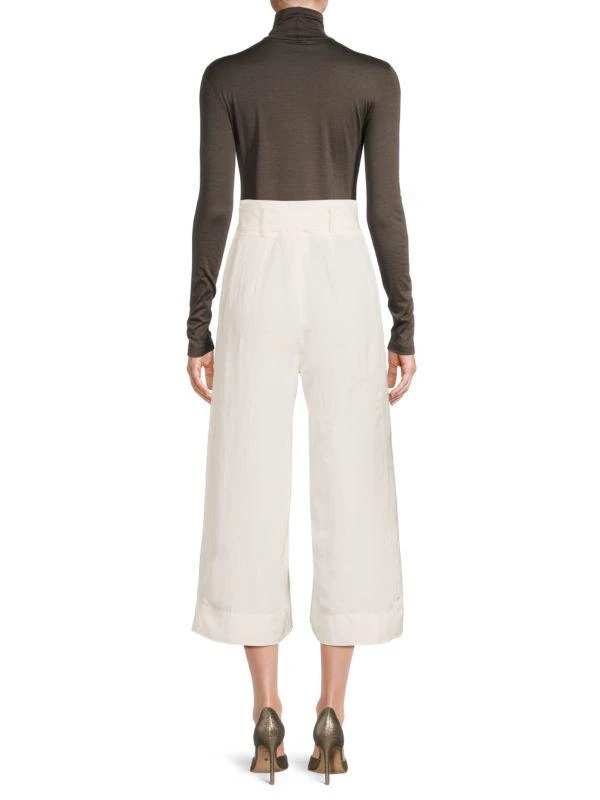 Akris Linen Blend Cropped Pants 2