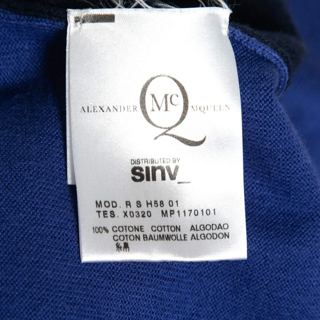 Alexander McQueen McQ by Alexander McQueen Blue Knit Button Front Long Sleeve Cardigan L 5