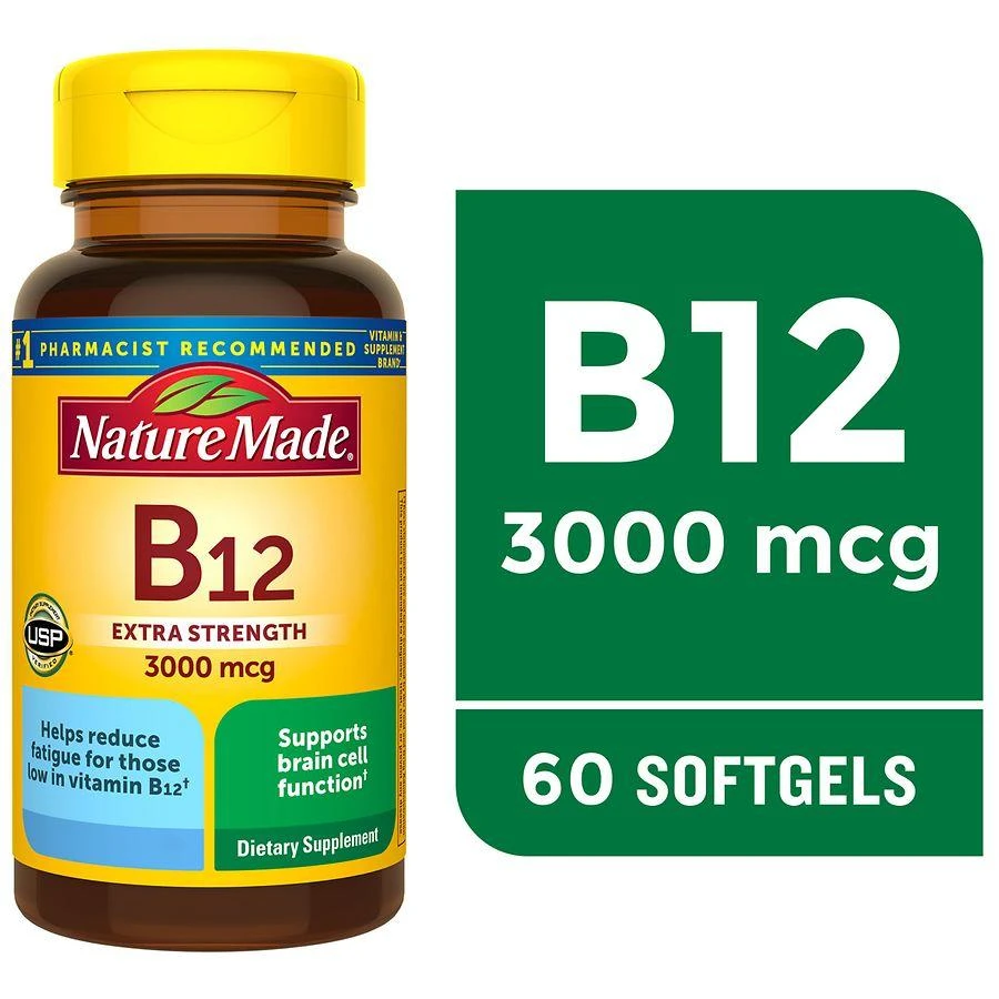 Nature Made Extra Strength Vitamin B12 3000 mcg Softgels 7