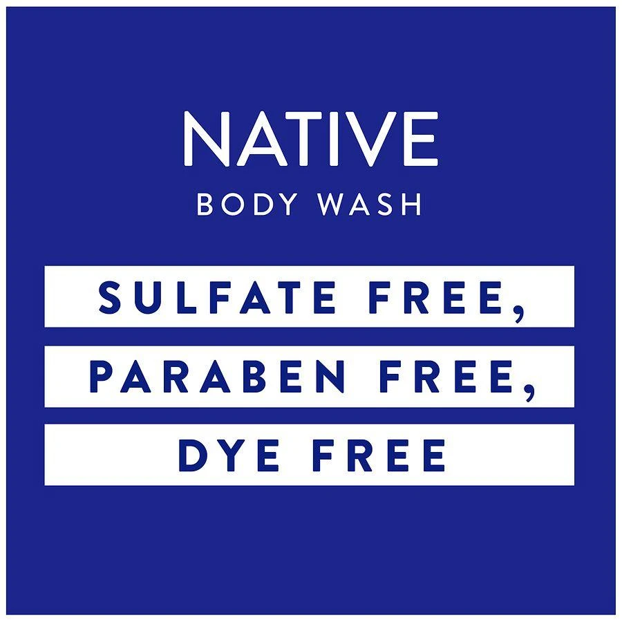 Native Body Wash, Sulfate Free, for Women and Men Cucumber & Mint 5