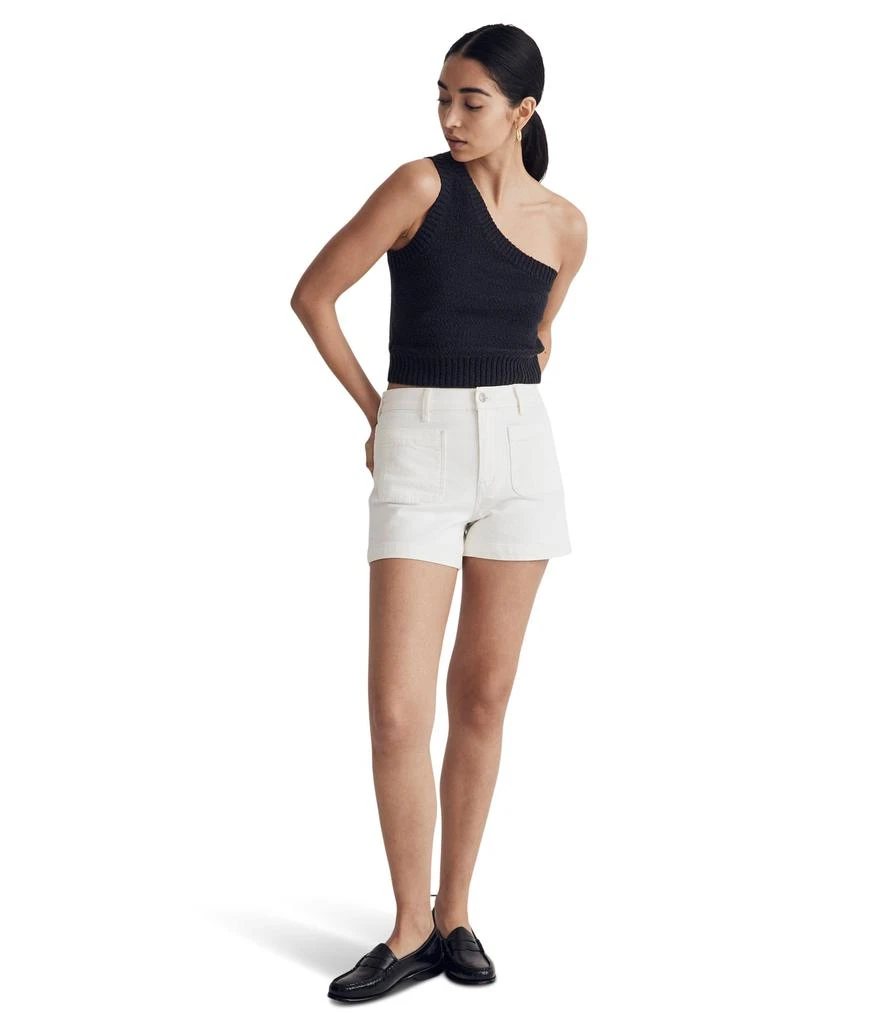 Madewell The High-Rise Sailor Short in Tile White 3