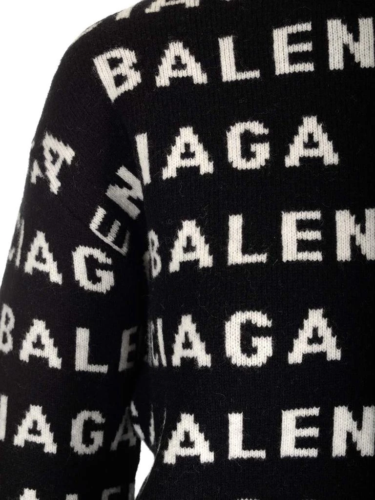 Balenciaga Balenciaga Logo Intarsia Knit Crewneck Jumper 3