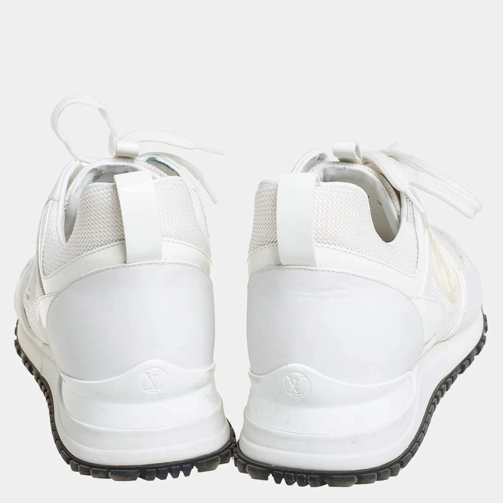Louis Vuitton Louis Vuitton White Mesh And Leather Run Away Low Top Sneakers Size 39 5