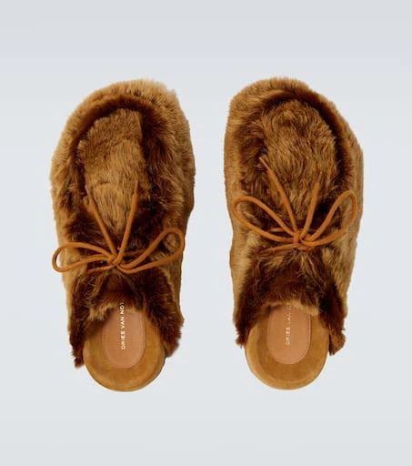Dries Van Noten Shearling clogs 4