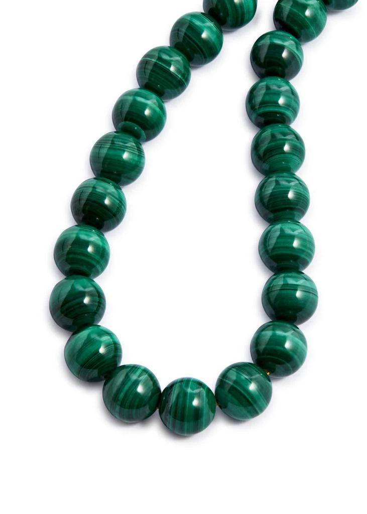 Timeless Pearly Malachite 24kt gold-plated necklace 4
