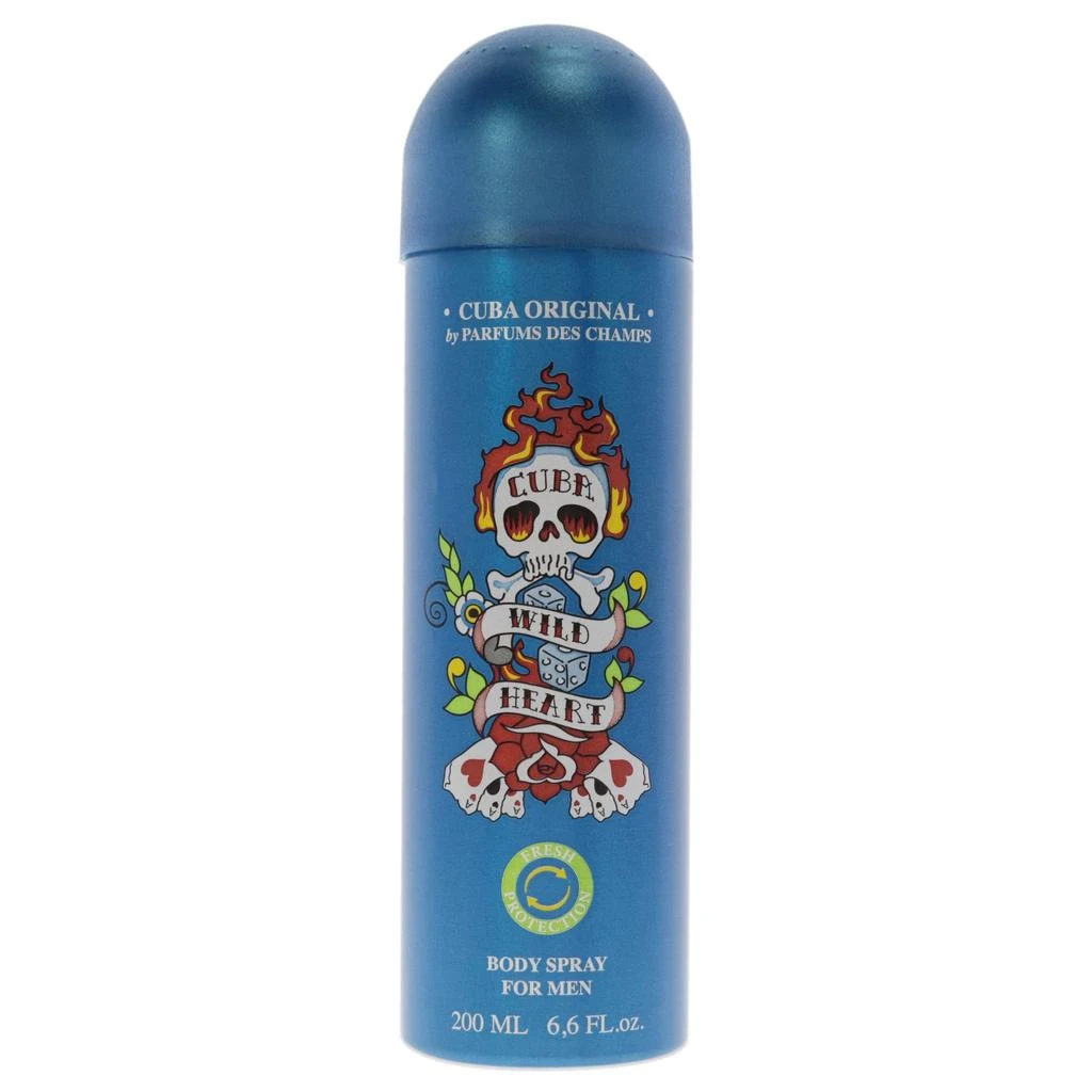 cuba Wild Heart by  for Men - 6.6 oz Body Spray 1
