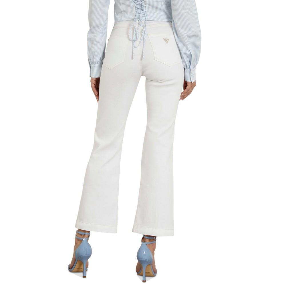 GUESS Women's 1981 Embellished Kick Flare Jeans