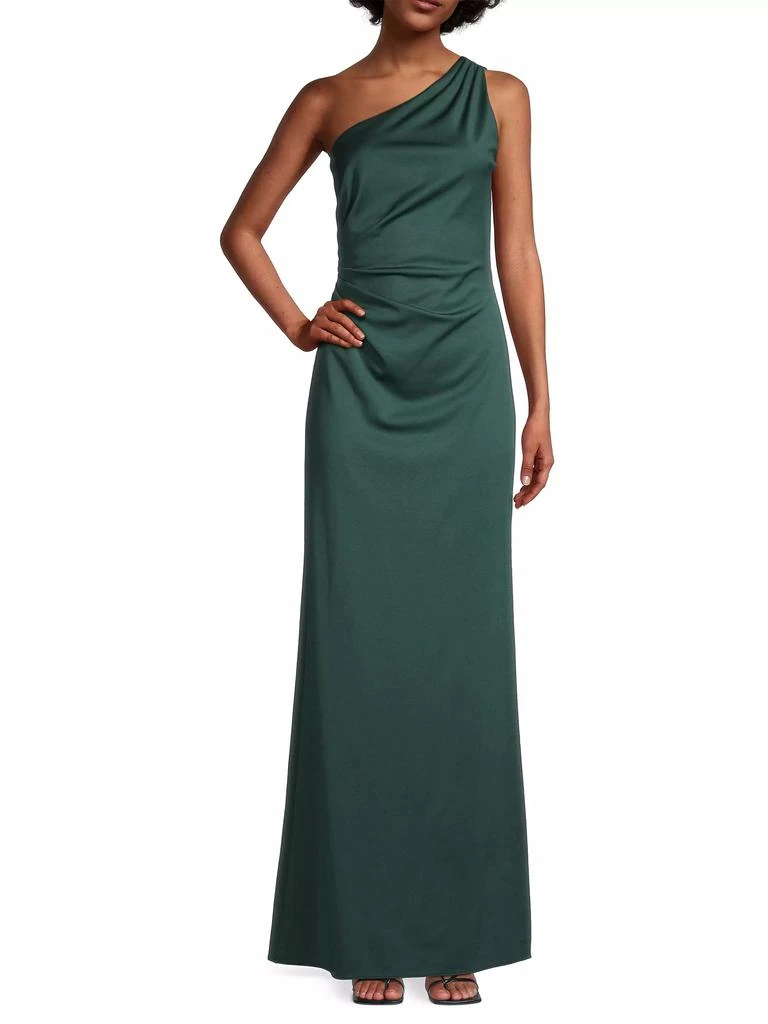 open lace back dress Alina One Shoulder Dress – THEIA main image 1