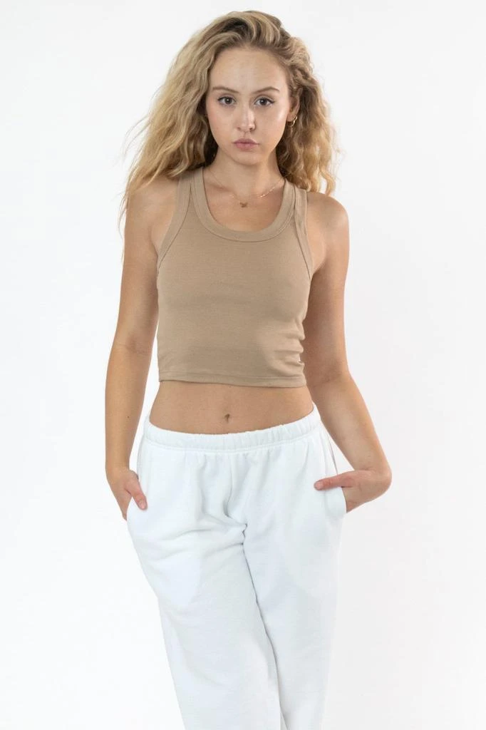 Los Angeles Apparel 4328 - Sporty Baby Rib Crop Tank 16
