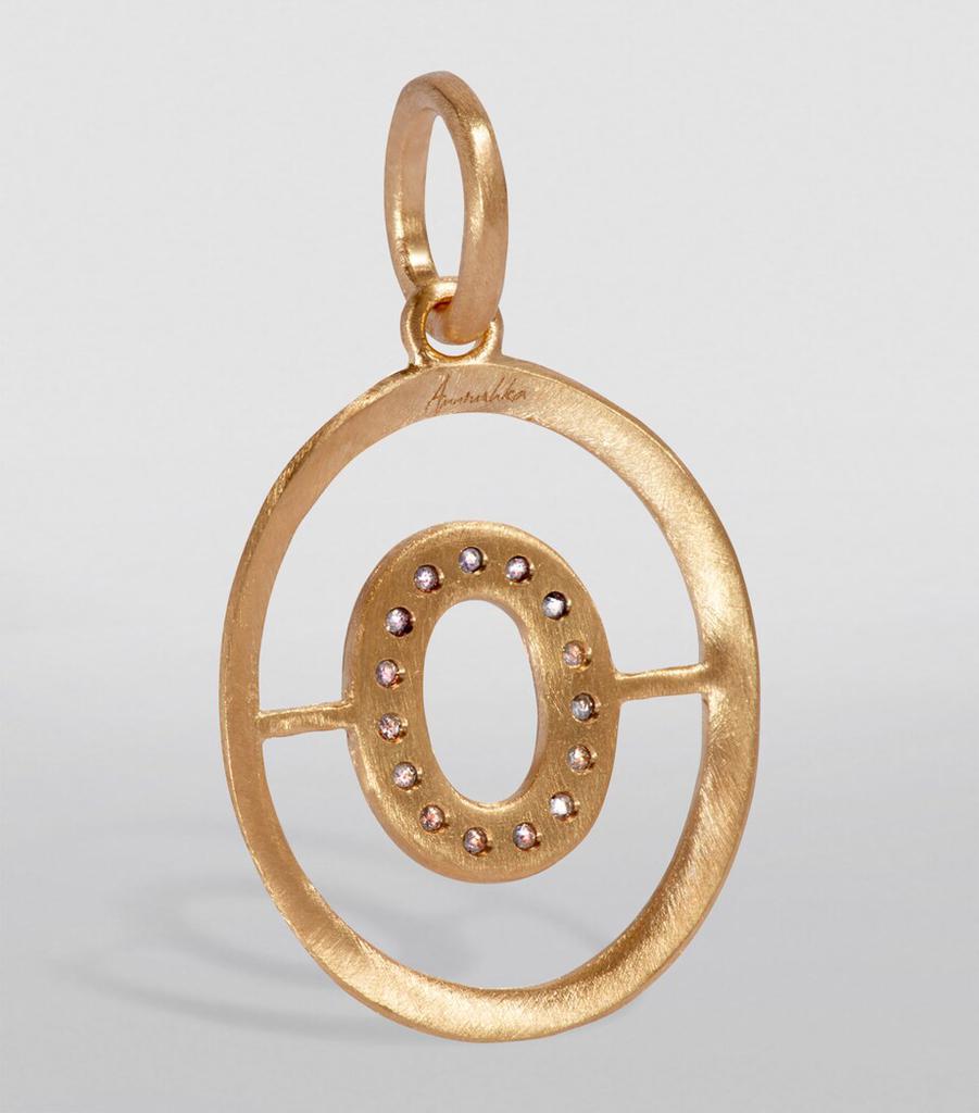 Annoushka Yellow Gold and Diamond O Pendant
