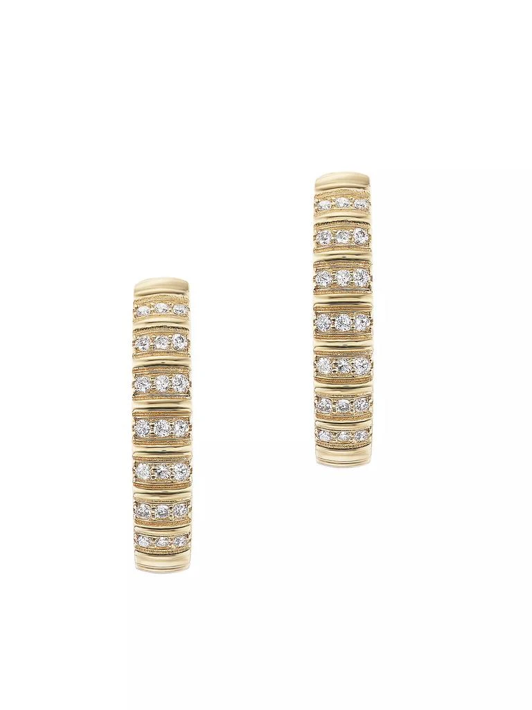 Marlo Laz Desert Rising Juli 14K Yellow Gold & 0.26 TCW Diamond Hoop Earrings 2