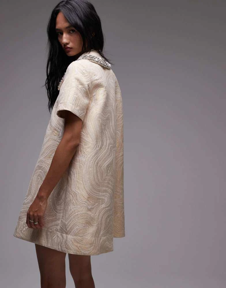 and other stories gold dress Gold Amber Ava Dress – DATURA main image 1