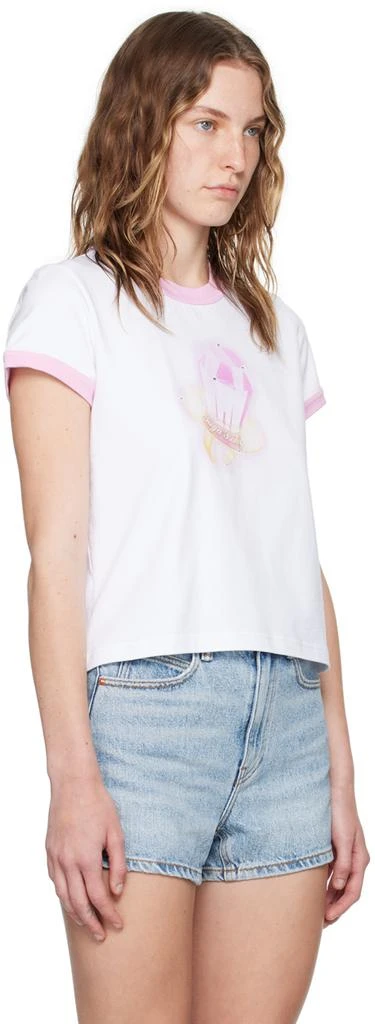 Alexander Wang White 'Sugar Baby' Ringer T-Shirt 2