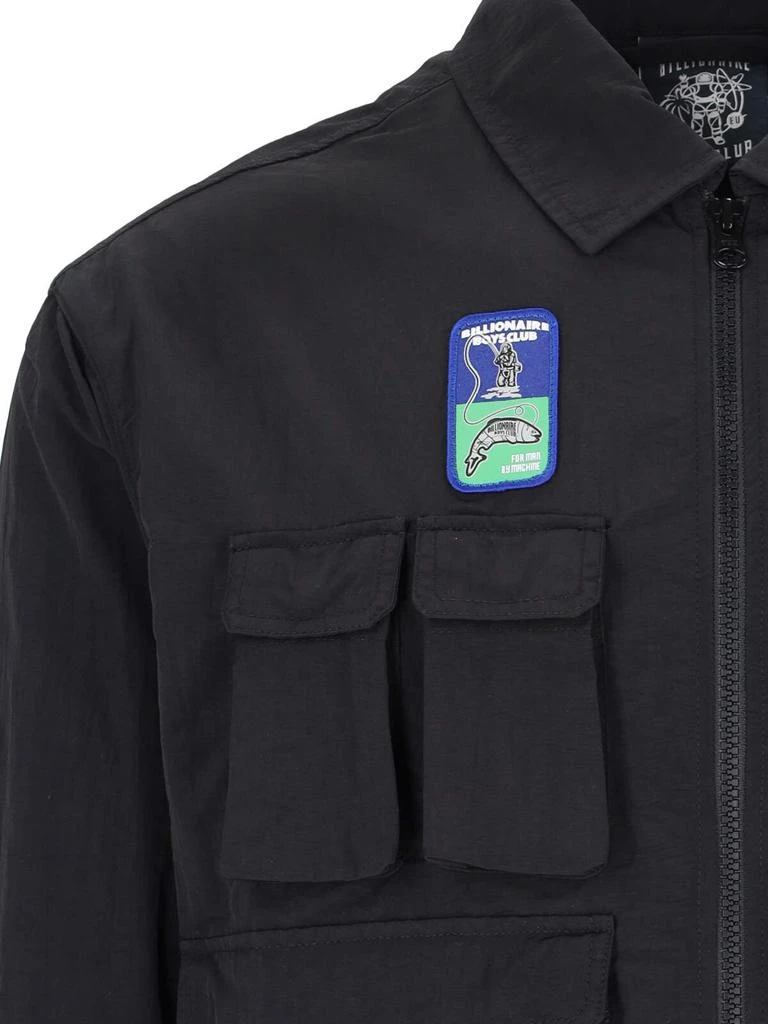 Billionaire Boys Club Billionaire Boys Club Logo Printed Zip-Up Overshirt 4
