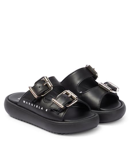 ★MM6★LEATHER FLATFORM SANDALS MM6 Maison Margiela Padded Leather Sandals | White | FARFETCH JO