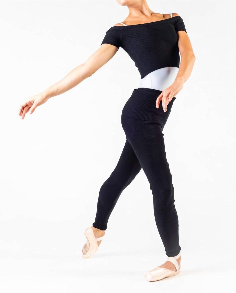 Capezio Capezio - Ribbed Knit Cropped Sweater