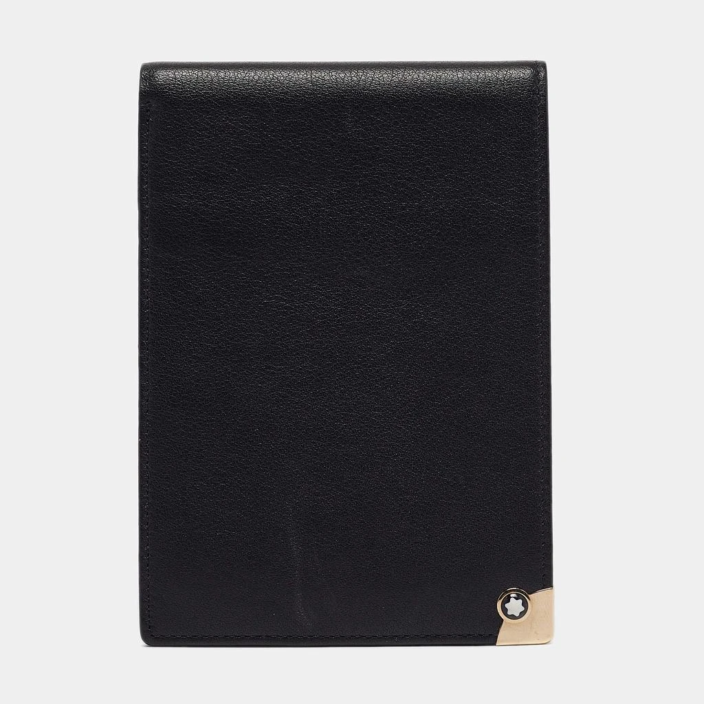 MontBlanc Montblanc Black Leather Meisterstuck Mini Bifold Agenda Cover 1