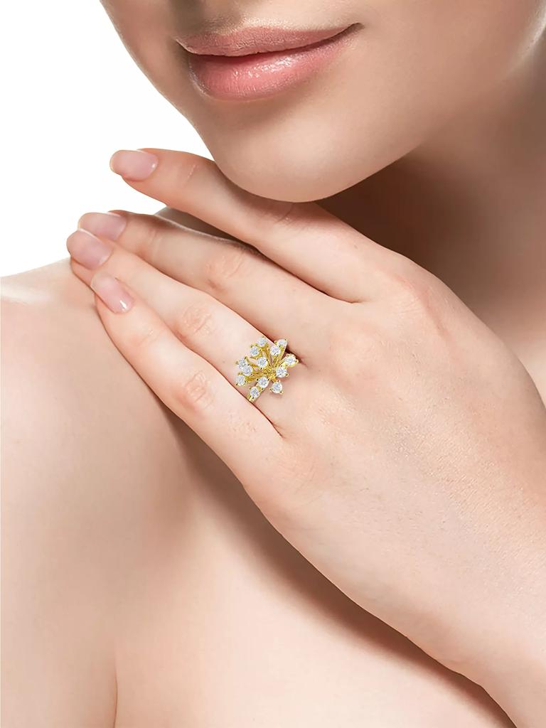 HUEB Luminus 18K Yellow Gold & 0.21 TCW Diamond Ring